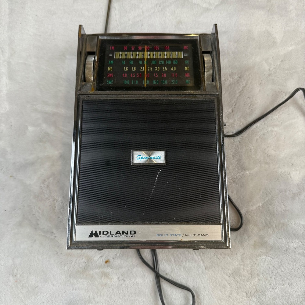 Midland International Sportmate 10-549 5-Band Portable Radio AM FM SW MB Japan